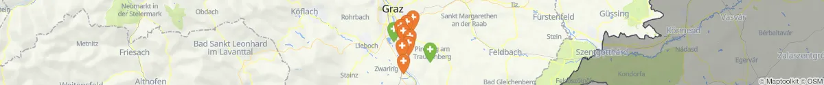 Kartenansicht für Apotheken-Notdienste in der Nähe von Fernitz-Mellach (Graz-Umgebung, Steiermark)